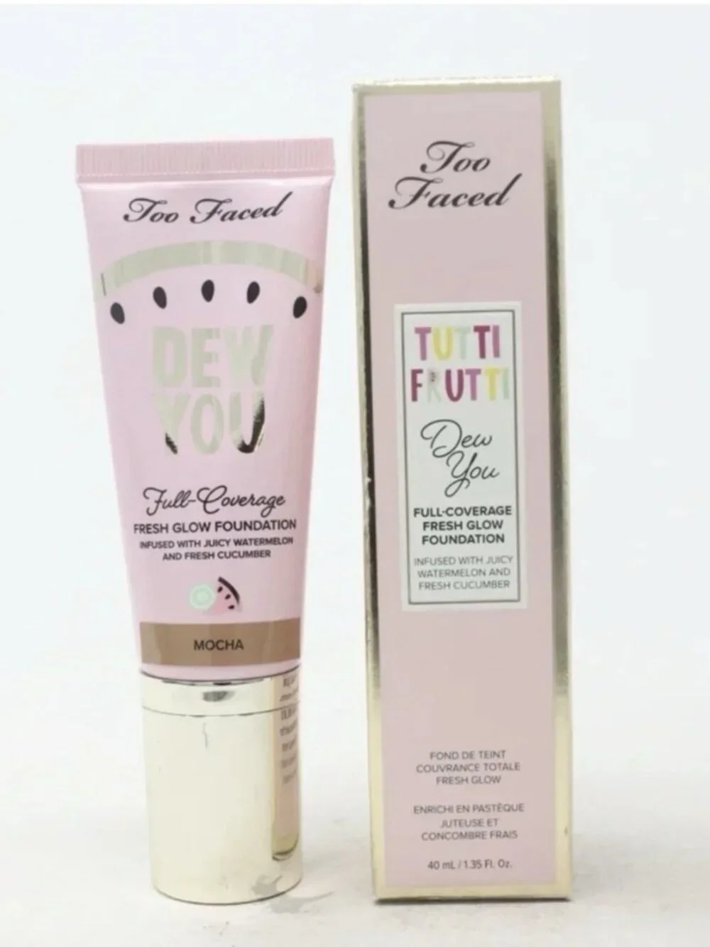 TOO FACED Tutti Frutti Dew You Fresh Glow Foundation MOCHA 1.35 fl oz
